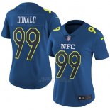 Camiseta NFC Donald Azul 2017 Pro Bowl NFL Mujer