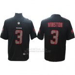 Camiseta NFL Elite Hombre Tampa Bay Buccaneers 3 Jameis Winston Negro Impact