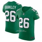 Camiseta NFL Elite Philadelphia Eagles Saquon Barkley Vapor F.U.S.E. Alterno Verde