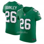 Camiseta NFL Elite Philadelphia Eagles Saquon Barkley Vapor F.U.S.E. Alterno Verde Camiseta NFL Elite Philadelphia Eagles Saquon Barkley Vapor F.U.S.E. Alterno Verde