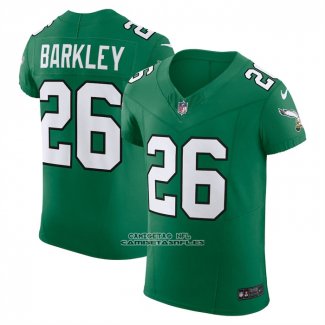 Camiseta NFL Elite Philadelphia Eagles Saquon Barkley Vapor F.U.S.E. Alterno Verde