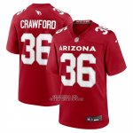 Camiseta NFL Game Arizona Rojos Kitan Crawford Rojo