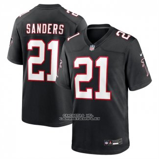 Camiseta NFL Game Atlanta Falcons Deion Sanders Alterno Retired Negro