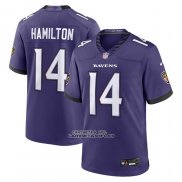 Camiseta NFL Game Baltimore Ravens Kyle Hamilton Violeta