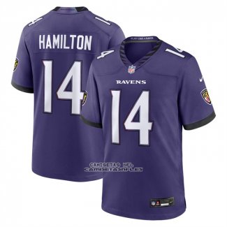 Camiseta NFL Game Baltimore Ravens Kyle Hamilton Violeta