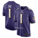 Camiseta NFL Game Baltimore Ravens Number 1 Dad Violeta