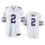 Camiseta NFL Game Buffalo Bills Tyler Bass Alterno Blanco