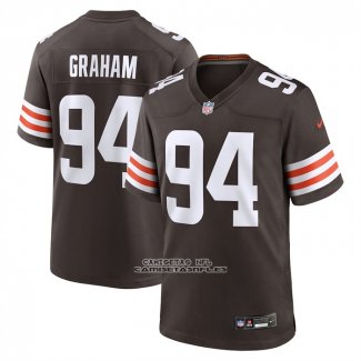 Camiseta NFL Game Cleveland Browns Mason Graham 2025 Marron