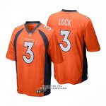 Camiseta NFL Game Denver Broncos 3 Drew Lock Naranja