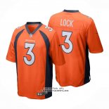 Camiseta NFL Game Denver Broncos 3 Drew Lock Naranja