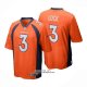 Camiseta NFL Game Denver Broncos 3 Drew Lock Naranja