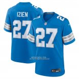Camiseta NFL Game Detroit Lions Christian Izien Azul Camiseta NFL Game Detroit Lions Christian Izien Azul