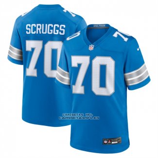 Camiseta NFL Game Detroit Lions Juice Scruggs Azul