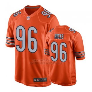 Camiseta NFL Game Hombre Chicago Bears Akiem Hicks Naranja Alternate