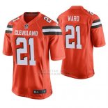 Camiseta NFL Game Hombre Cleveland Browns Denzel Ward Naranja Alternate