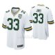Camiseta NFL Game Hombre Green Bay Packers Aaron Jones Blanco 100th Anniversary