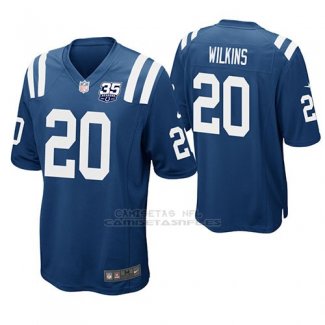 Camiseta NFL Game Hombre Indianapolis Colts Jordan Wilkins Royal 35th Anniversary
