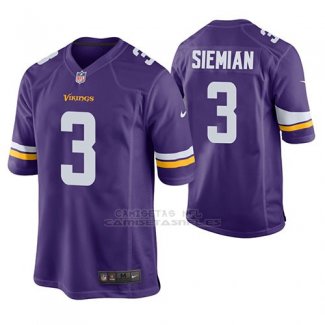 Camiseta NFL Game Hombre Minnesota Vikings Trevor Siemian Violeta