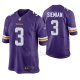 Camiseta NFL Game Hombre Minnesota Vikings Trevor Siemian Violeta