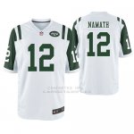 Camiseta NFL Game Hombre New York Jets Joe Namath Blanco