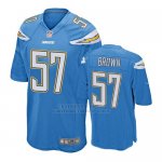 Camiseta NFL Game Hombre San Diego Chargers Jatavis Marron Azul