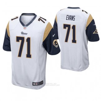 Camiseta NFL Game Hombre St Louis Rams Bobby Evans Blanco