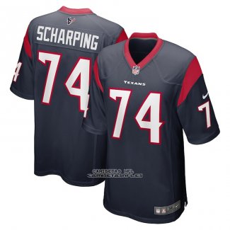 Camiseta NFL Game Houston Texans Max Scharping Azul