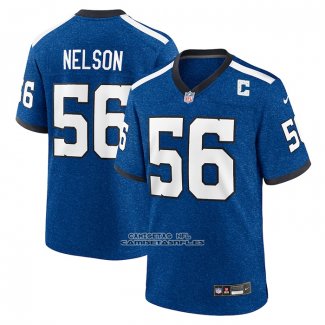 Camiseta NFL Game Indianapolis Colts Quenton Nelson Indiana Nights Alterno Azul