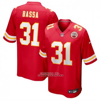 Camiseta NFL Game Kansas City Chiefs Jeffrey Bassa Rojo
