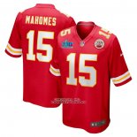 Camiseta NFL Game Kansas City Chiefs Patrick Mahomes Super Bowl LVII Patch Rojo