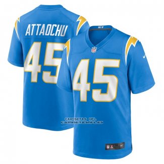 Camiseta NFL Game Los Angeles Chargers Jeremiah Attaochu Primera Azul