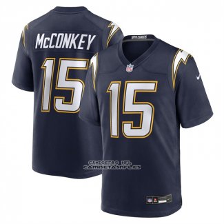 Camiseta NFL Game Los Angeles Chargers Ladd McConkey Alterno Super Chargers Azul