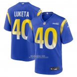 Camiseta NFL Game Los Angeles Rams Jesse Luketa Royal Camiseta NFL Game Los Angeles Rams Jesse Luketa Royal