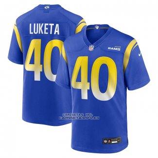 Camiseta NFL Game Los Angeles Rams Jesse Luketa Royal