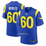 Camiseta NFL Game Los Angeles Rams Wyatt Bowles Jugador Royal Camiseta NFL Game Los Angeles Rams Wyatt Bowles Jugador Royal