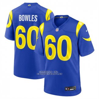Camiseta NFL Game Los Angeles Rams Wyatt Bowles Jugador Royal