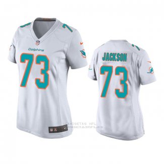 Camiseta NFL Game Mujer Miami Dolphins Austin Jackson Blanco