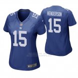 Camiseta NFL Game Mujer New York Giants Quadree Henderson Azul