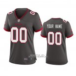 Camiseta NFL Game Mujer Tampa Bay Buccaneers Personalizada 2020 Gris