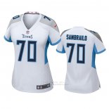 Camiseta NFL Game Mujer Tennessee Titans Ty Sambrailo Blanco
