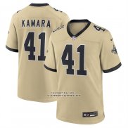 Camiseta NFL Game New Orleans Saints Alvin Kamara Alterno Oro