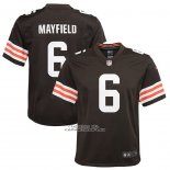 Camiseta NFL Game Nino Cleveland Browns Baker Mayfield Marron3