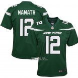 Camiseta NFL Game Nino New York Jets Joe Namath Verde