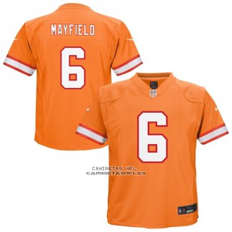 Camiseta NFL Game Nino Tampa Bay Buccaneers Baker Mayfield Alterno Naranja