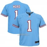 Camiseta NFL Game Nino Tennessee Titans Cameron Ward 2nd Alternate Azul Claro