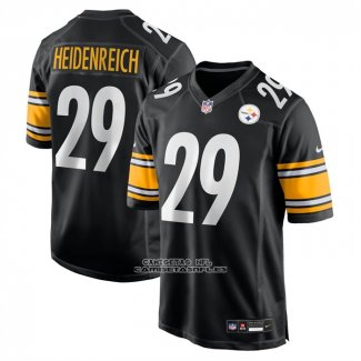 Camiseta NFL Game Pittsburgh Steelers Eli Heidenreich Negro