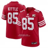 Camiseta NFL Game San Francisco 49ers George Kittle 80 Aniversario Rojo