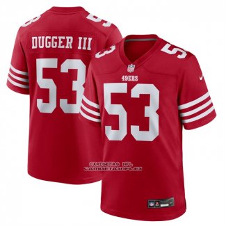 Camiseta NFL Game San Francisco 49ers Jaden Dugger Rojo