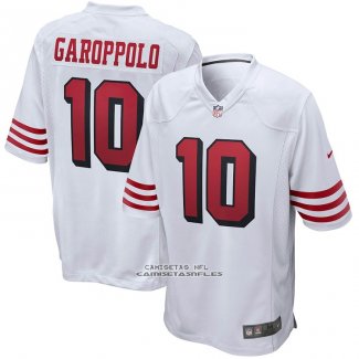 Camiseta NFL Game San Francisco 49ers Jimmy Garoppolo Alterno Blanco