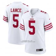 Camiseta NFL Game San Francisco 49ers Trey Lance Blanco2